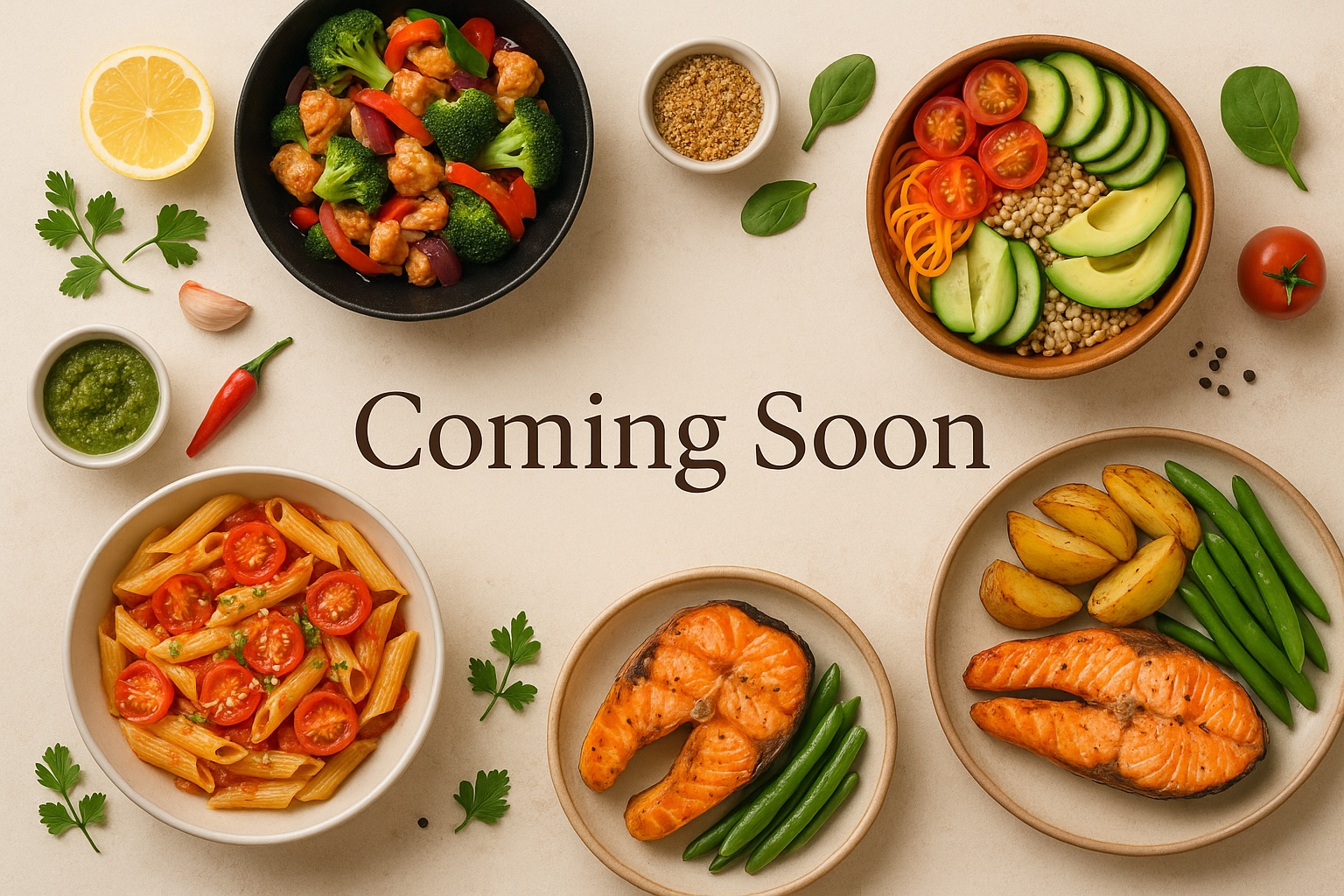 Delicious meals coming soon